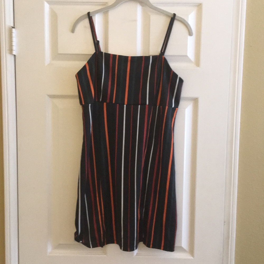 Striped mini dress